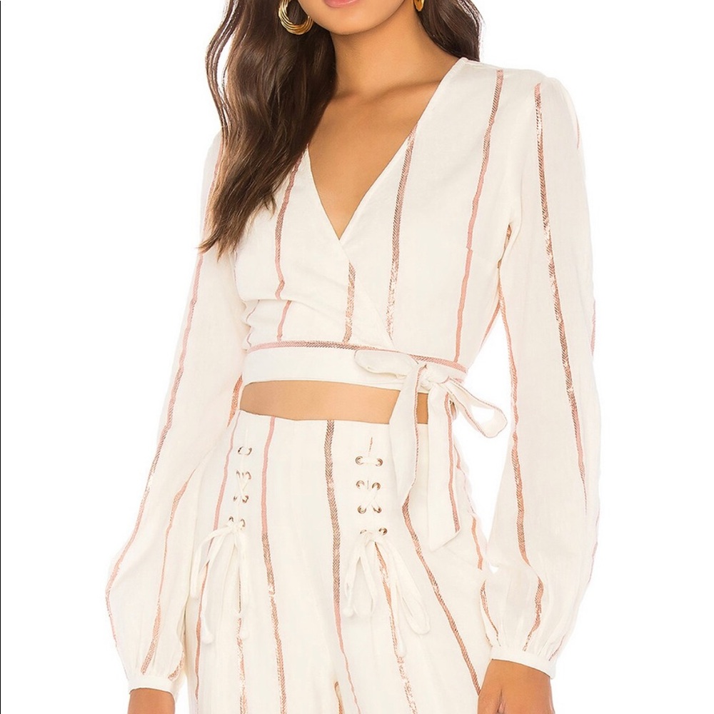 Tularosa Delia Blouse wrap top XS- NWT